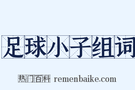 足球小子组词是什么意思的图片